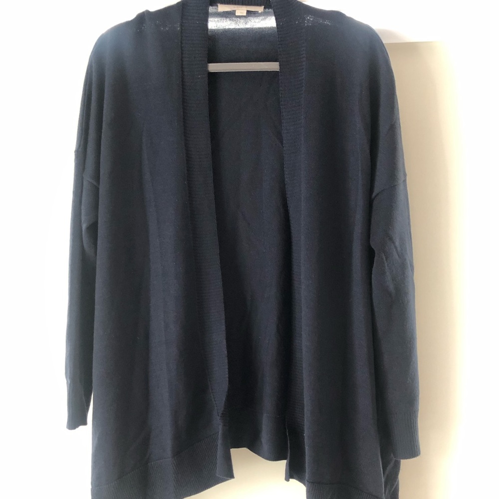 Navy dolman sleeve cardigan!